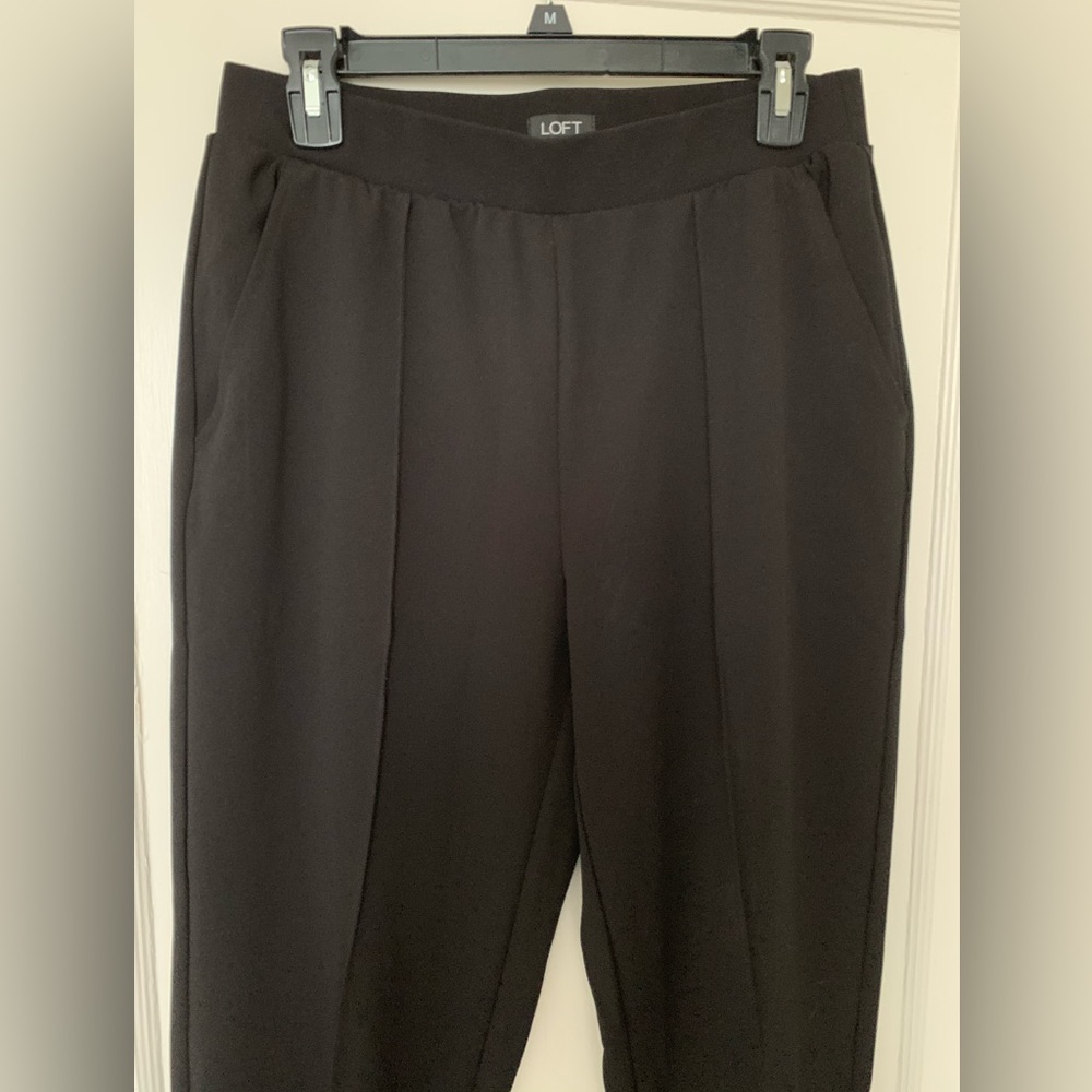 LOFT Pintuck Fluid Taper Pants